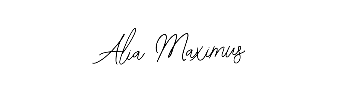 How to make Alia Maximus signature? Bearetta-2O07w is a professional autograph style. Create handwritten signature for Alia Maximus name. Alia Maximus signature style 12 images and pictures png