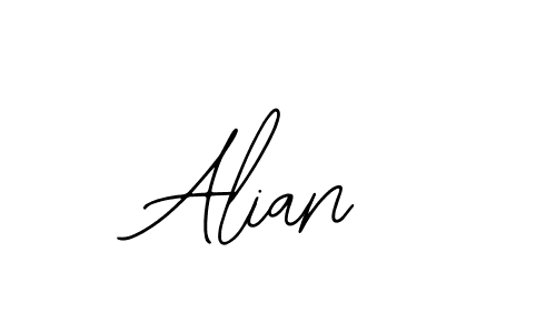 How to make Alian signature? Bearetta-2O07w is a professional autograph style. Create handwritten signature for Alian name. Alian signature style 12 images and pictures png
