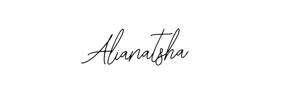 The best way (Bearetta-2O07w) to make a short signature is to pick only two or three words in your name. The name Alianatsha include a total of six letters. For converting this name. Alianatsha signature style 12 images and pictures png