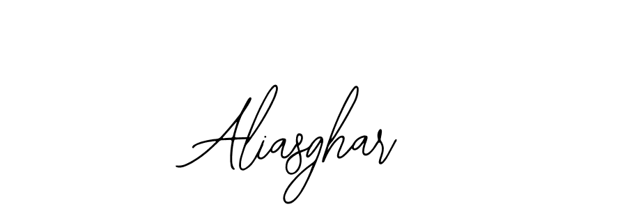 How to make Aliasghar signature? Bearetta-2O07w is a professional autograph style. Create handwritten signature for Aliasghar name. Aliasghar signature style 12 images and pictures png