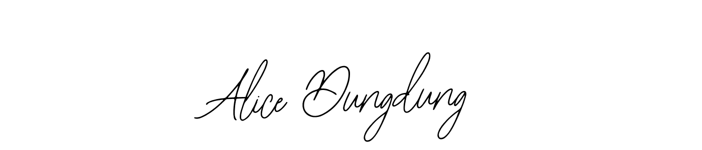 This is the best signature style for the Alice Dungdung name. Also you like these signature font (Bearetta-2O07w). Mix name signature. Alice Dungdung signature style 12 images and pictures png