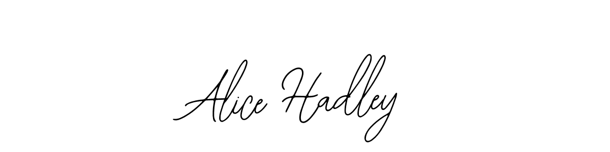 How to make Alice Hadley signature? Bearetta-2O07w is a professional autograph style. Create handwritten signature for Alice Hadley name. Alice Hadley signature style 12 images and pictures png