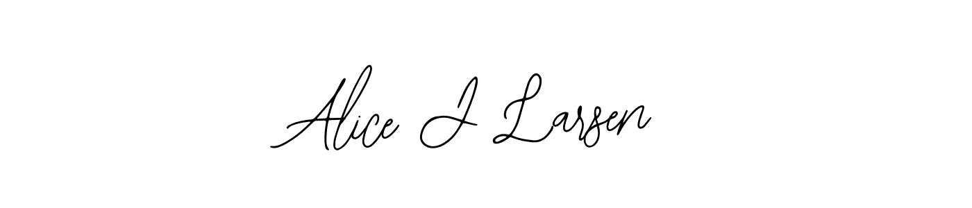 Alice J Larsen stylish signature style. Best Handwritten Sign (Bearetta-2O07w) for my name. Handwritten Signature Collection Ideas for my name Alice J Larsen. Alice J Larsen signature style 12 images and pictures png