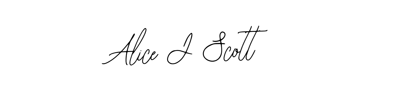 Design your own signature with our free online signature maker. With this signature software, you can create a handwritten (Bearetta-2O07w) signature for name Alice J Scott. Alice J Scott signature style 12 images and pictures png