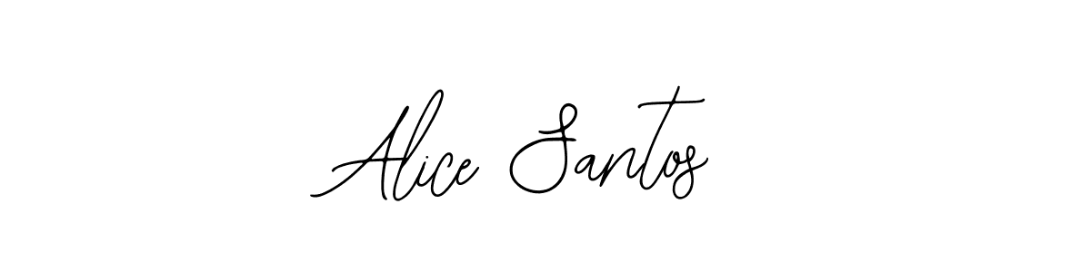 The best way (Bearetta-2O07w) to make a short signature is to pick only two or three words in your name. The name Alice Santos include a total of six letters. For converting this name. Alice Santos signature style 12 images and pictures png