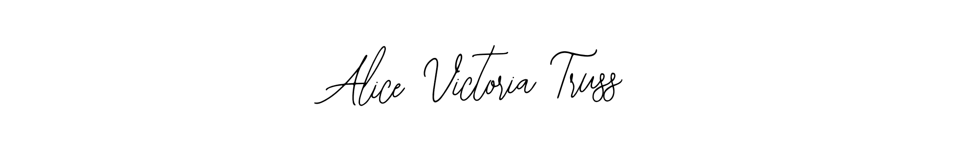 Also You can easily find your signature by using the search form. We will create Alice Victoria Truss name handwritten signature images for you free of cost using Bearetta-2O07w sign style. Alice Victoria Truss signature style 12 images and pictures png