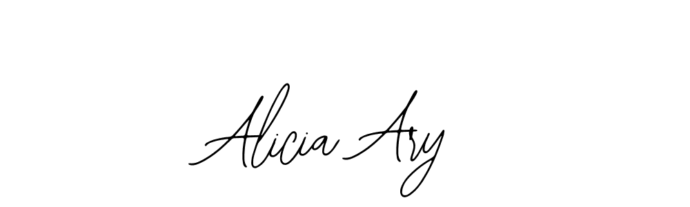 How to make Alicia Ary name signature. Use Bearetta-2O07w style for creating short signs online. This is the latest handwritten sign. Alicia Ary signature style 12 images and pictures png