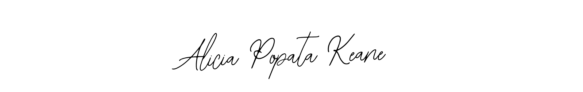 Also You can easily find your signature by using the search form. We will create Alicia Popata Keane name handwritten signature images for you free of cost using Bearetta-2O07w sign style. Alicia Popata Keane signature style 12 images and pictures png