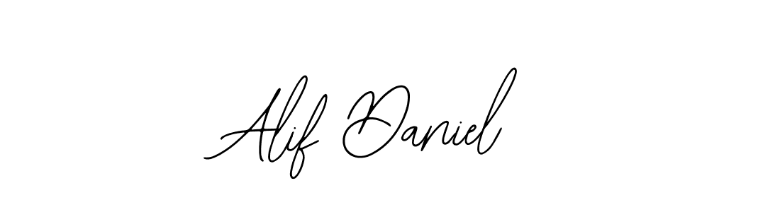 if you are searching for the best signature style for your name Alif Daniel. so please give up your signature search. here we have designed multiple signature styles  using Bearetta-2O07w. Alif Daniel signature style 12 images and pictures png