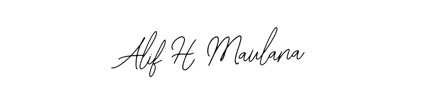 Create a beautiful signature design for name Alif H Maulana. With this signature (Bearetta-2O07w) fonts, you can make a handwritten signature for free. Alif H Maulana signature style 12 images and pictures png