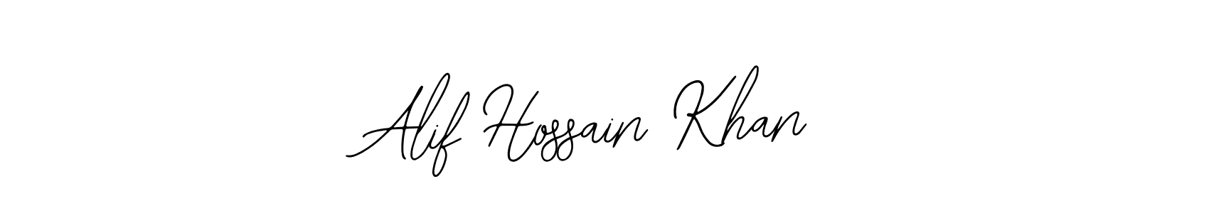 Use a signature maker to create a handwritten signature online. With this signature software, you can design (Bearetta-2O07w) your own signature for name Alif Hossain Khan. Alif Hossain Khan signature style 12 images and pictures png