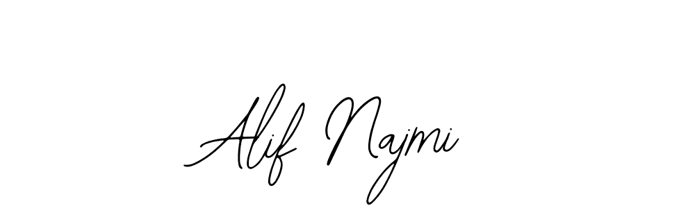 Make a beautiful signature design for name Alif Najmi. With this signature (Bearetta-2O07w) style, you can create a handwritten signature for free. Alif Najmi signature style 12 images and pictures png