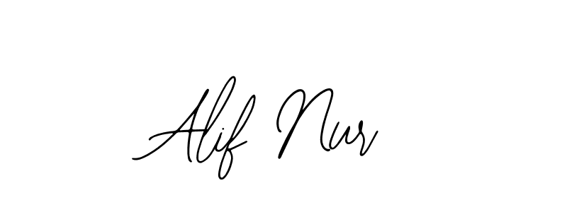You should practise on your own different ways (Bearetta-2O07w) to write your name (Alif Nur) in signature. don't let someone else do it for you. Alif Nur signature style 12 images and pictures png