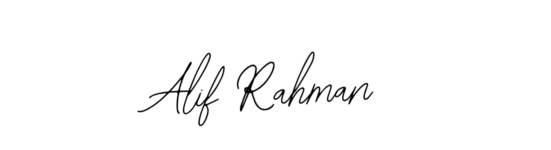 How to make Alif Rahman name signature. Use Bearetta-2O07w style for creating short signs online. This is the latest handwritten sign. Alif Rahman signature style 12 images and pictures png