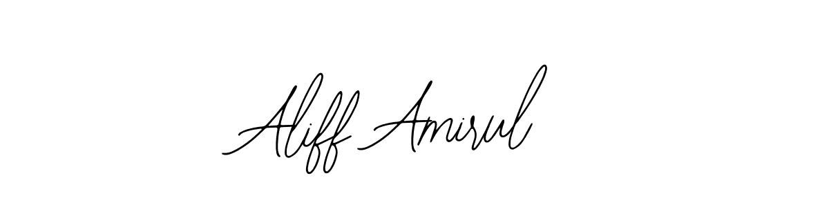 if you are searching for the best signature style for your name Aliff Amirul. so please give up your signature search. here we have designed multiple signature styles  using Bearetta-2O07w. Aliff Amirul signature style 12 images and pictures png