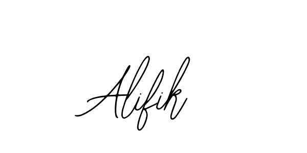 Use a signature maker to create a handwritten signature online. With this signature software, you can design (Bearetta-2O07w) your own signature for name Alifik. Alifik signature style 12 images and pictures png
