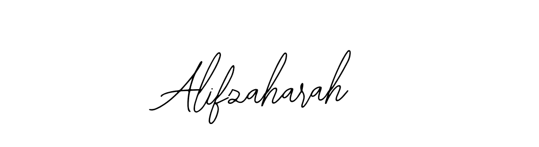 Use a signature maker to create a handwritten signature online. With this signature software, you can design (Bearetta-2O07w) your own signature for name Alifzaharah. Alifzaharah signature style 12 images and pictures png