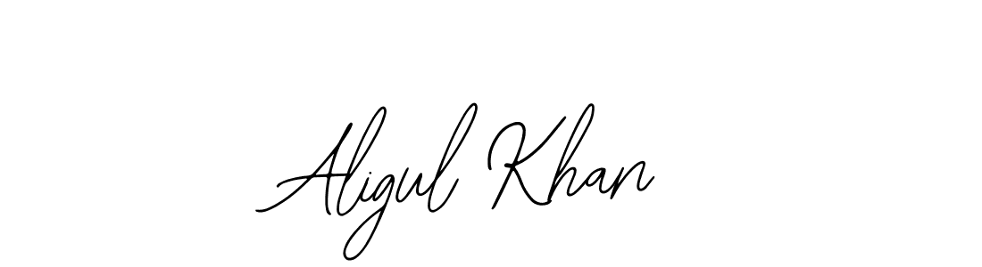 Similarly Bearetta-2O07w is the best handwritten signature design. Signature creator online .You can use it as an online autograph creator for name Aligul Khan. Aligul Khan signature style 12 images and pictures png