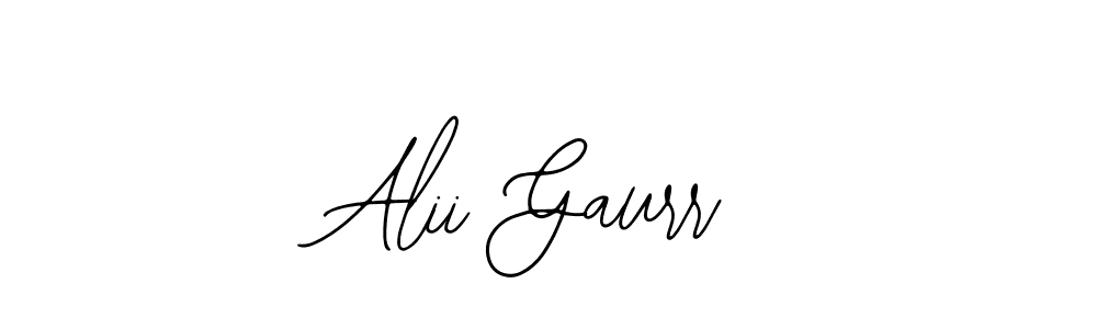 How to make Alii Gaurr signature? Bearetta-2O07w is a professional autograph style. Create handwritten signature for Alii Gaurr name. Alii Gaurr signature style 12 images and pictures png