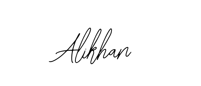 The best way (Bearetta-2O07w) to make a short signature is to pick only two or three words in your name. The name Alikhan include a total of six letters. For converting this name. Alikhan signature style 12 images and pictures png