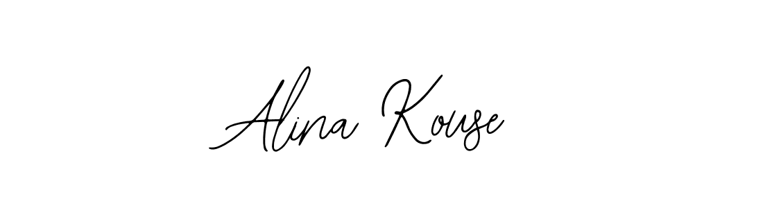 Make a beautiful signature design for name Alina Kouse. Use this online signature maker to create a handwritten signature for free. Alina Kouse signature style 12 images and pictures png