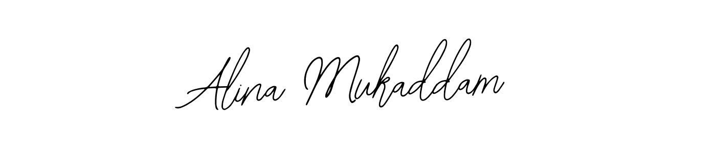 Use a signature maker to create a handwritten signature online. With this signature software, you can design (Bearetta-2O07w) your own signature for name Alina Mukaddam. Alina Mukaddam signature style 12 images and pictures png
