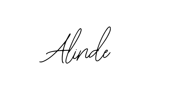 You should practise on your own different ways (Bearetta-2O07w) to write your name (Alinde) in signature. don't let someone else do it for you. Alinde signature style 12 images and pictures png