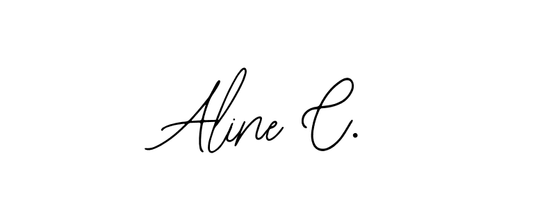 Make a beautiful signature design for name Aline C.. Use this online signature maker to create a handwritten signature for free. Aline C. signature style 12 images and pictures png