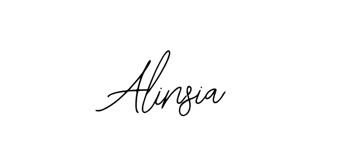 The best way (Bearetta-2O07w) to make a short signature is to pick only two or three words in your name. The name Alinsia include a total of six letters. For converting this name. Alinsia signature style 12 images and pictures png