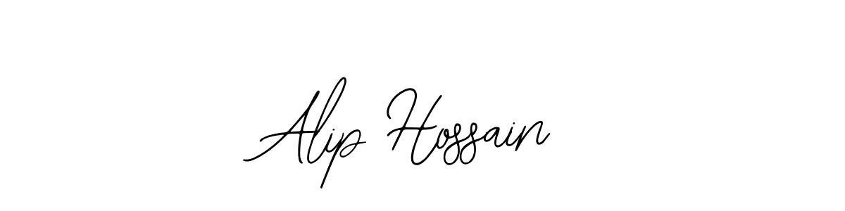Use a signature maker to create a handwritten signature online. With this signature software, you can design (Bearetta-2O07w) your own signature for name Alip Hossain. Alip Hossain signature style 12 images and pictures png