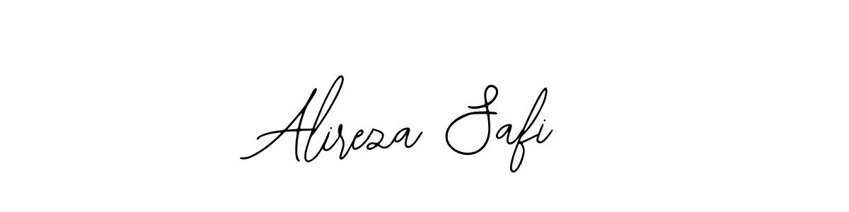 The best way (Bearetta-2O07w) to make a short signature is to pick only two or three words in your name. The name Alireza Safi include a total of six letters. For converting this name. Alireza Safi signature style 12 images and pictures png