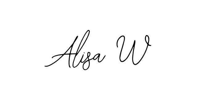 Best and Professional Signature Style for Alisa W. Bearetta-2O07w Best Signature Style Collection. Alisa W signature style 12 images and pictures png