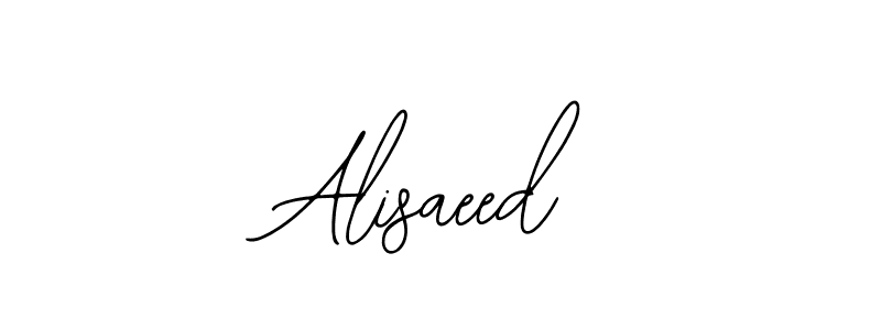 How to make Alisaeed signature? Bearetta-2O07w is a professional autograph style. Create handwritten signature for Alisaeed name. Alisaeed signature style 12 images and pictures png