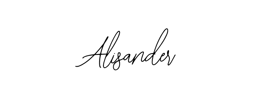 Design your own signature with our free online signature maker. With this signature software, you can create a handwritten (Bearetta-2O07w) signature for name Alisander. Alisander signature style 12 images and pictures png