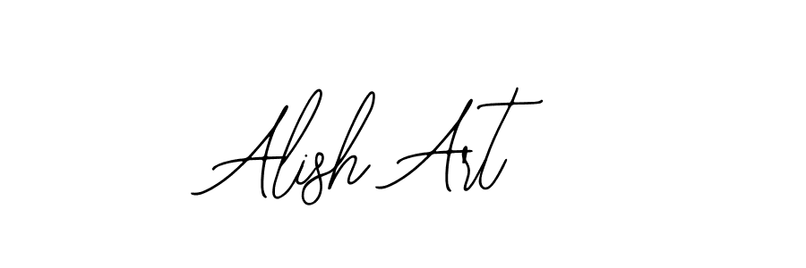 Use a signature maker to create a handwritten signature online. With this signature software, you can design (Bearetta-2O07w) your own signature for name Alish Art. Alish Art signature style 12 images and pictures png