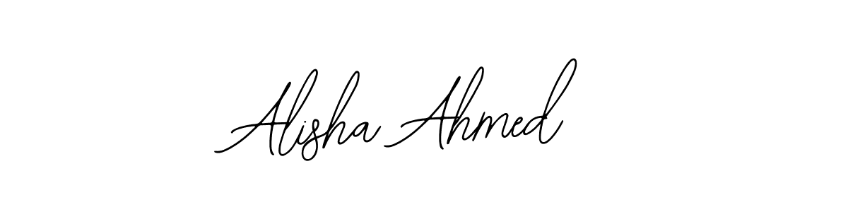 Also You can easily find your signature by using the search form. We will create Alisha Ahmed name handwritten signature images for you free of cost using Bearetta-2O07w sign style. Alisha Ahmed signature style 12 images and pictures png