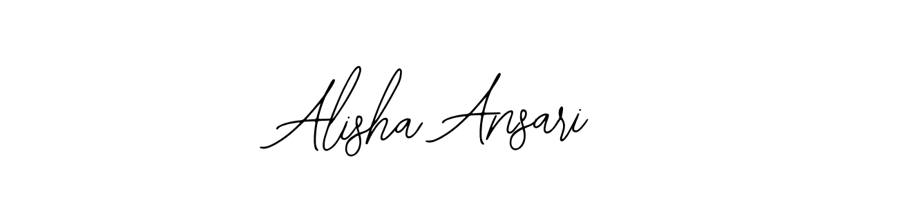 Design your own signature with our free online signature maker. With this signature software, you can create a handwritten (Bearetta-2O07w) signature for name Alisha Ansari. Alisha Ansari signature style 12 images and pictures png