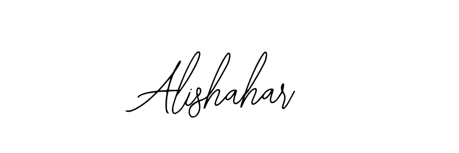 How to make Alishahar signature? Bearetta-2O07w is a professional autograph style. Create handwritten signature for Alishahar name. Alishahar signature style 12 images and pictures png
