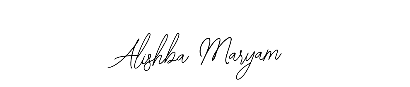 How to make Alishba Maryam name signature. Use Bearetta-2O07w style for creating short signs online. This is the latest handwritten sign. Alishba Maryam signature style 12 images and pictures png