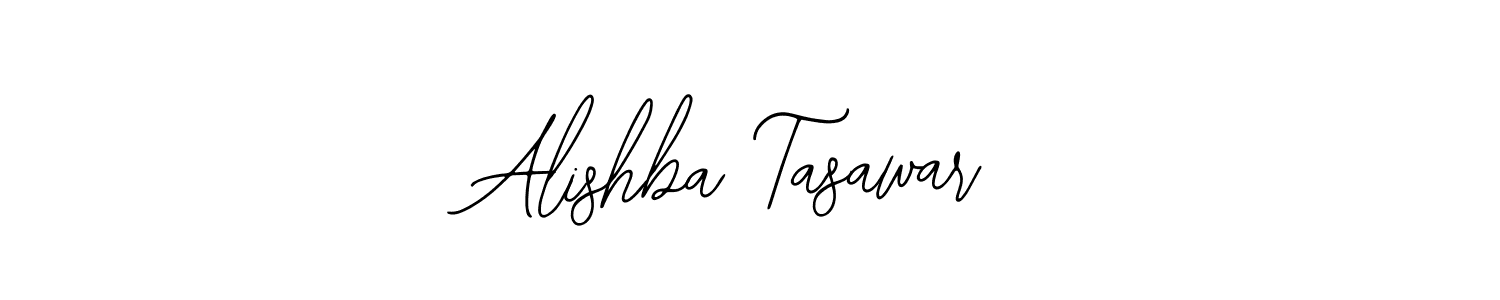 if you are searching for the best signature style for your name Alishba Tasawar. so please give up your signature search. here we have designed multiple signature styles  using Bearetta-2O07w. Alishba Tasawar signature style 12 images and pictures png