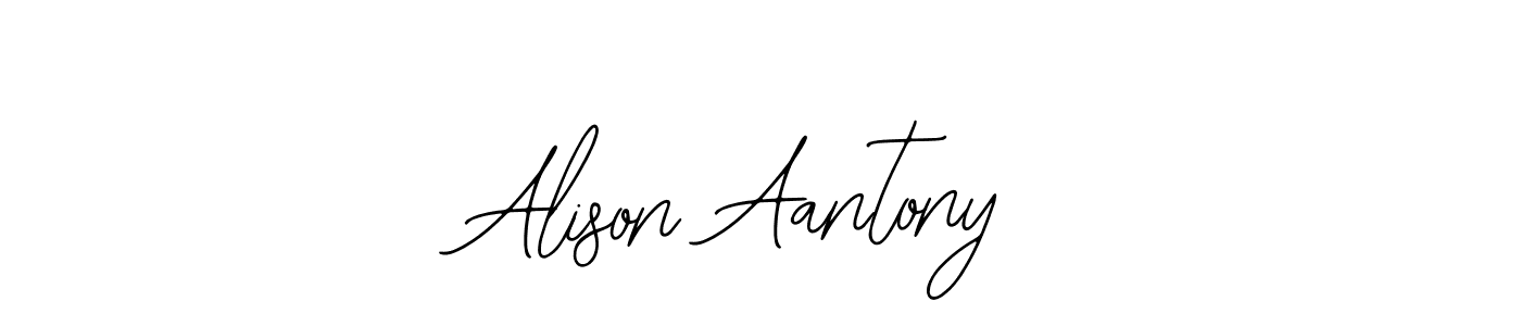 Make a beautiful signature design for name Alison Aantony. Use this online signature maker to create a handwritten signature for free. Alison Aantony signature style 12 images and pictures png