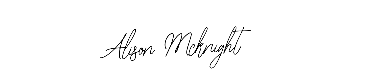 You should practise on your own different ways (Bearetta-2O07w) to write your name (Alison Mcknight) in signature. don't let someone else do it for you. Alison Mcknight signature style 12 images and pictures png