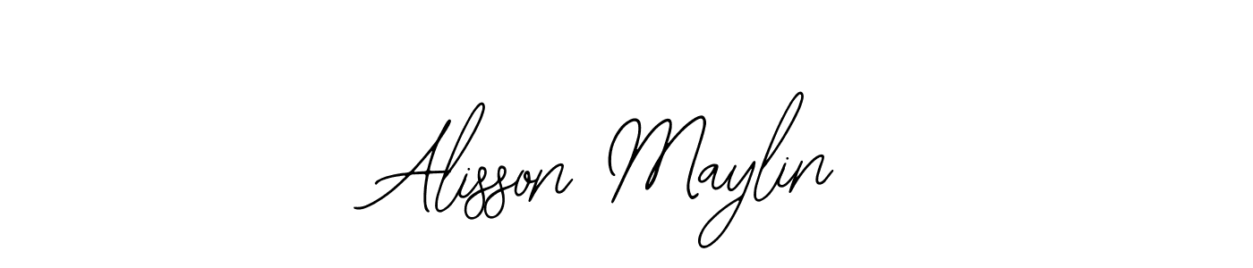 The best way (Bearetta-2O07w) to make a short signature is to pick only two or three words in your name. The name Alisson Maylin include a total of six letters. For converting this name. Alisson Maylin signature style 12 images and pictures png
