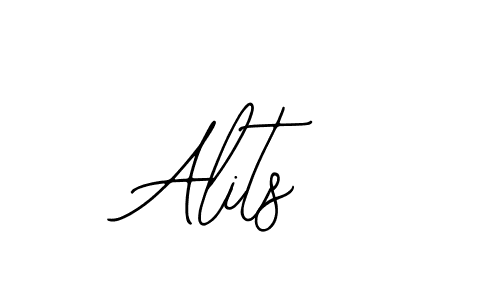 You should practise on your own different ways (Bearetta-2O07w) to write your name (Alits) in signature. don't let someone else do it for you. Alits signature style 12 images and pictures png