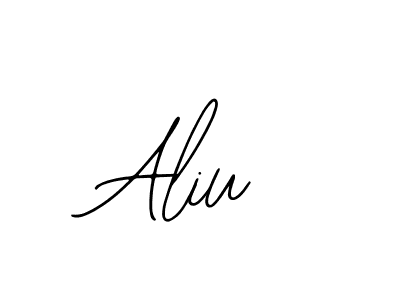 Make a beautiful signature design for name Aliu. With this signature (Bearetta-2O07w) style, you can create a handwritten signature for free. Aliu signature style 12 images and pictures png