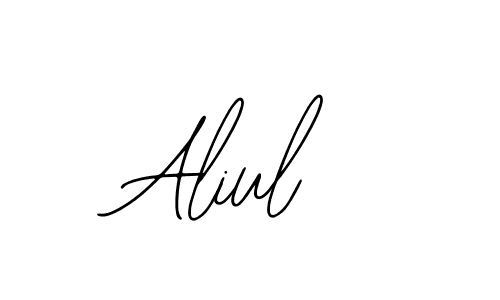 How to make Aliul signature? Bearetta-2O07w is a professional autograph style. Create handwritten signature for Aliul name. Aliul signature style 12 images and pictures png