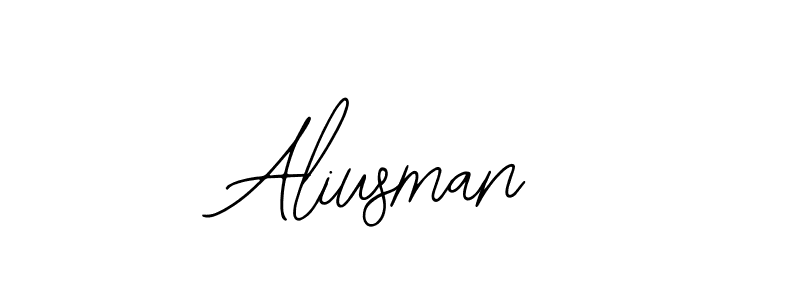 How to make Aliusman signature? Bearetta-2O07w is a professional autograph style. Create handwritten signature for Aliusman name. Aliusman signature style 12 images and pictures png