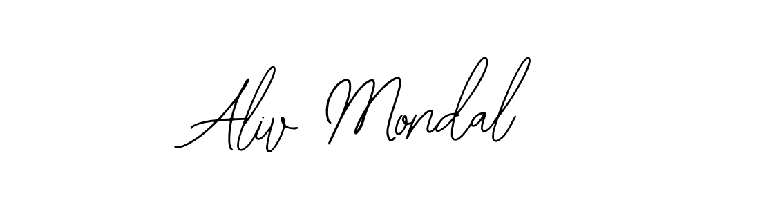 The best way (Bearetta-2O07w) to make a short signature is to pick only two or three words in your name. The name Aliv Mondal include a total of six letters. For converting this name. Aliv Mondal signature style 12 images and pictures png