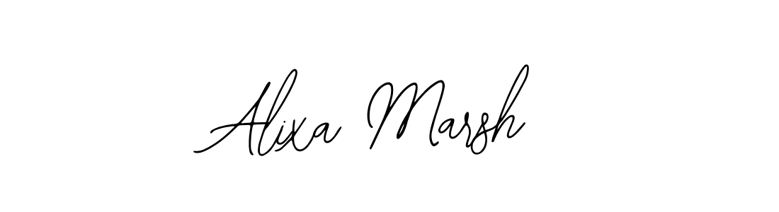 Use a signature maker to create a handwritten signature online. With this signature software, you can design (Bearetta-2O07w) your own signature for name Alixa Marsh. Alixa Marsh signature style 12 images and pictures png