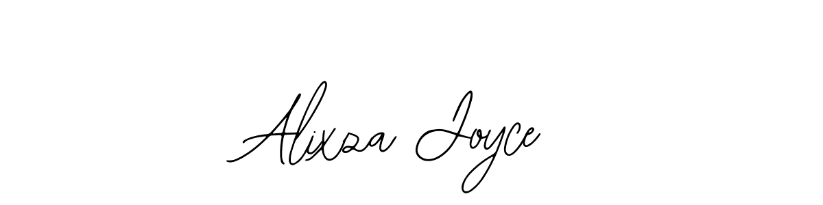 The best way (Bearetta-2O07w) to make a short signature is to pick only two or three words in your name. The name Alixza Joyce include a total of six letters. For converting this name. Alixza Joyce signature style 12 images and pictures png